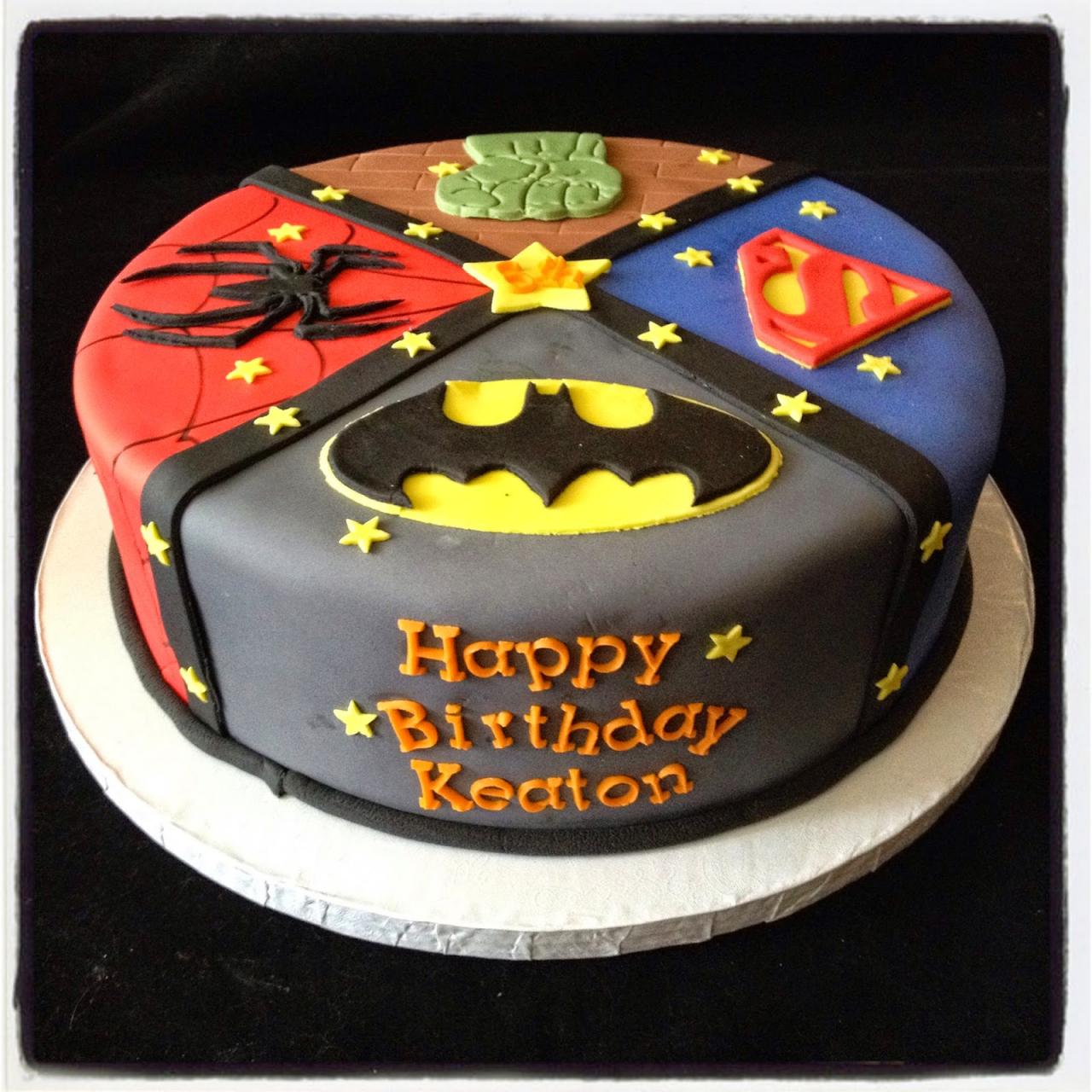 Batman superhero cake party birthday cakes super lego cool hero incredible candy deliciously declassified boys movie hulk choose board